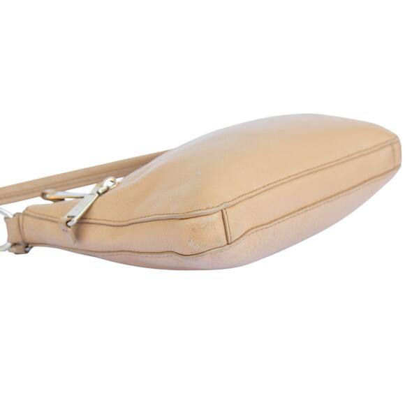 COLE HANN Small Crossbody Handbag Purse Bag Tan Beige Leather - Picture 4 of 10